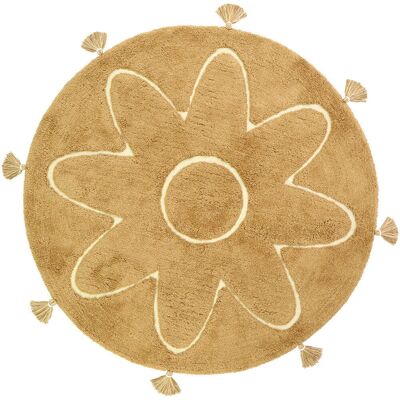 YVA Mangue bohemian children's rug with pompoms