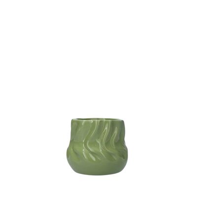 Maceta Twister Verde - Pequeña 8cm