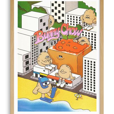 Affiche A3 - Bunny Chow in Durban - Lauren Martin