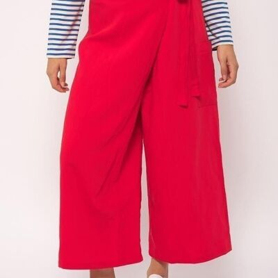 Pantalon croisé rouge