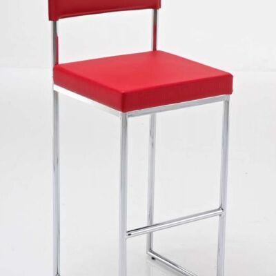 Sgabello da bar rosso Dallas xx