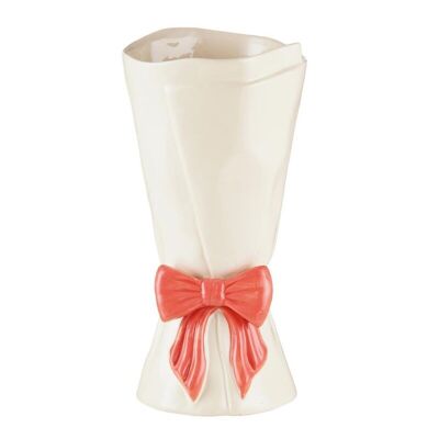 Vase bouquet of bow