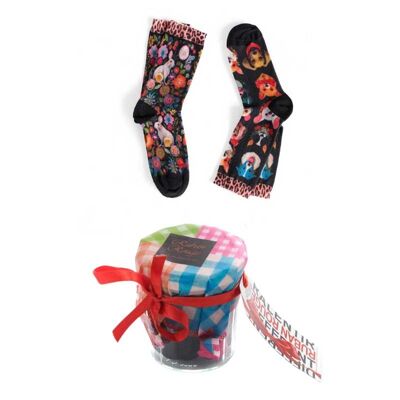 Chaussettes originales pot de confiture - cadeau réutilisable & surprise garantie - 36/41