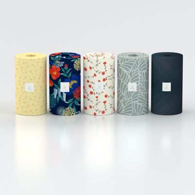 Rollo de cocina L&L de 2 capas, 120 hojas por rollo (paquete de 12)