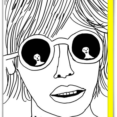 Tarjeta de cumpleaños divertida de David Shrigley: "Te amé al primer momento"