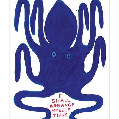 Carte postale humoristique A6 de David Shrigley – Arrange Myself