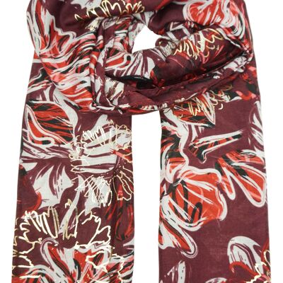 Bufanda con estampado floral YF6646