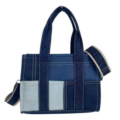 Bolso de Mano en Algodón Tipo Tote Pequeño Mujer. Promo