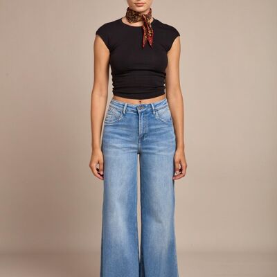 Jean taille haute large - Loka