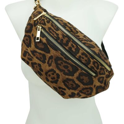 Sac banane en toile léopard 364732-3
