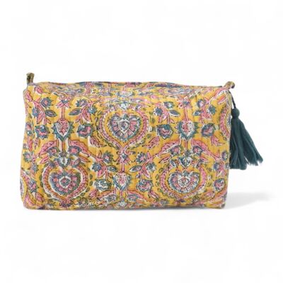 Trousse de toilette en coton imprimé N°77