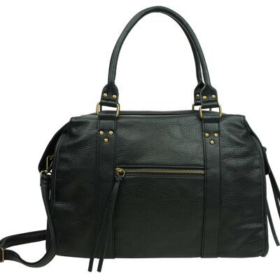 Sac à main noir zippé 36874