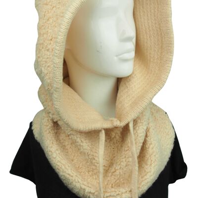 Pasamontañas con capucha de forro polar liso YM0927