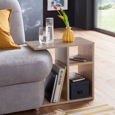 Table d'appoint 50x50x30 cm table d'appoint design en bois Sonoma canapé, petite table basse moderne, petite table basse carrée, table basse table de rangement haute, table étroite salon