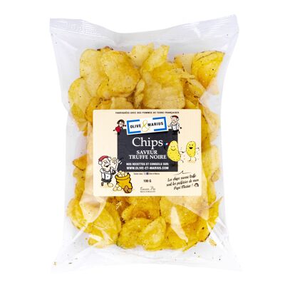 Chips saveur truffe noire