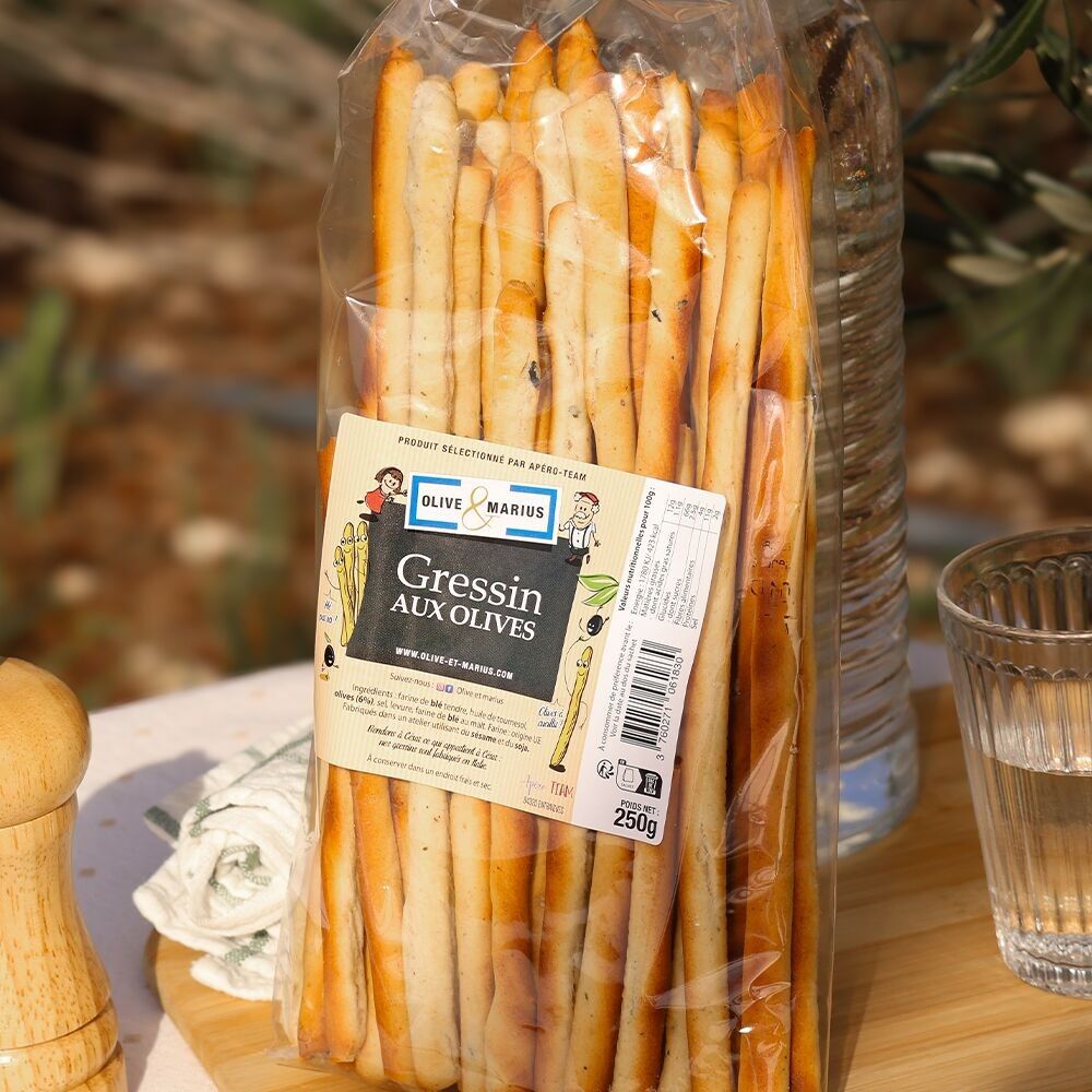 Brotstange mit Oliven