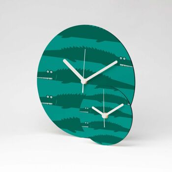 Horloge murale ALLIGATOR MDF ⌀13cm 1