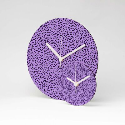 BACK TO THE 90S MDF Wanduhr / Wall Clock ⌀13cm