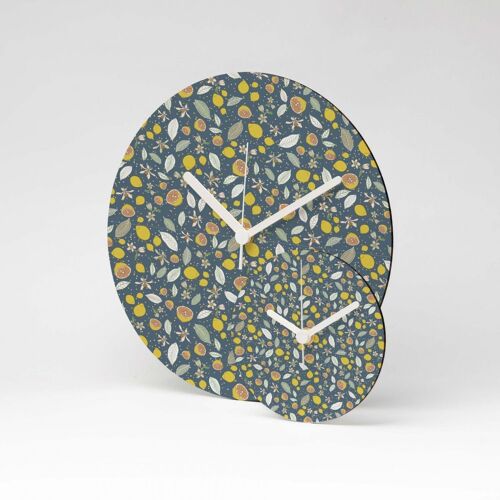 BLUE LEMONADE MDF Wanduhr / Wall Clock ⌀13cm