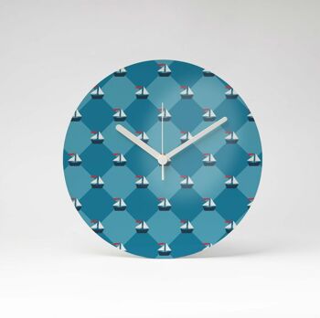 Horloge murale en MDF BOATS ⌀13cm 3