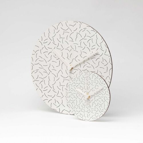 BOW MDF Wanduhr / Wall Clock ⌀13cm