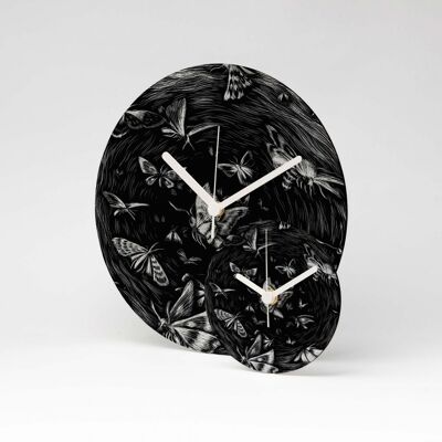 Reloj de pared MDF EFECTO MARIPOSA ⌀13cm