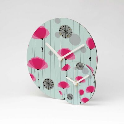 Reloj pared COQUELICOT MDF ⌀13cm