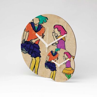 Horloge murale DANCING MDF ⌀13cm