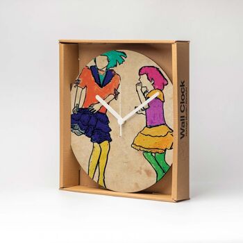Horloge murale DANCING MDF ⌀13cm 5