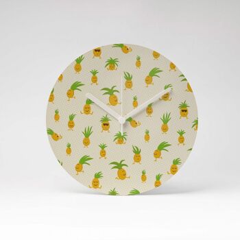 Horloge murale MDF ANANAS DANSANT ⌀13cm 3