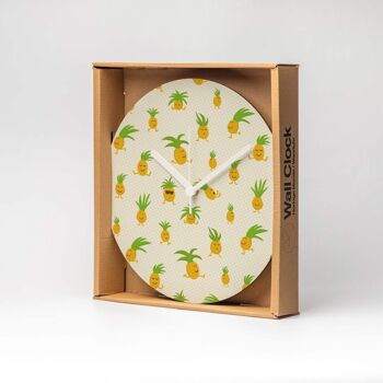 Horloge murale MDF ANANAS DANSANT ⌀13cm 5