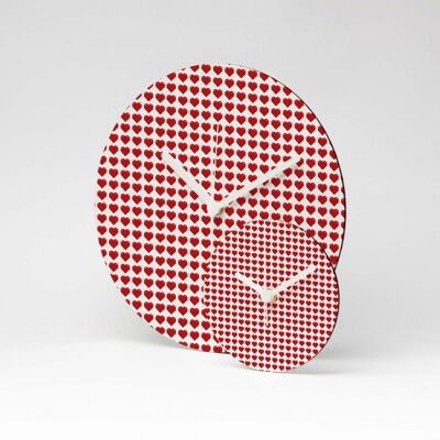 FLIRTY ATTACK MDF Wanduhr / Wall Clock ⌀13cm