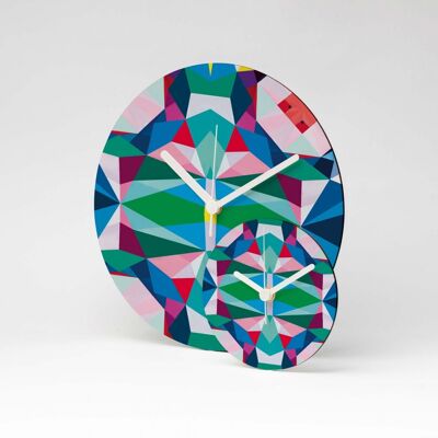 GEOMETRICAL1 MDF wall clock ⌀13cm