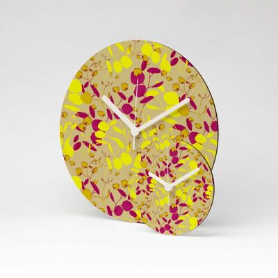 LEAF MDF wall clock ⌀13cm