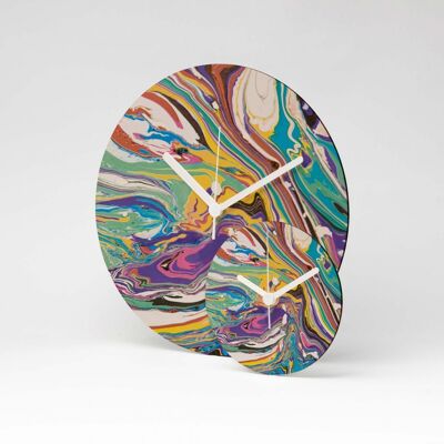 MARBLE COLOR MDF Wanduhr / Wall Clock ⌀13cm