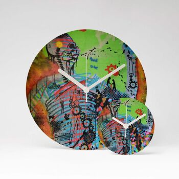 NEUKÖLLN Horloge murale en MDF ⌀13cm 4