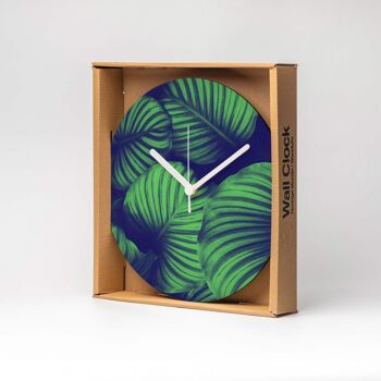 Horloge murale MDF PALMS GREEN ⌀13cm 5