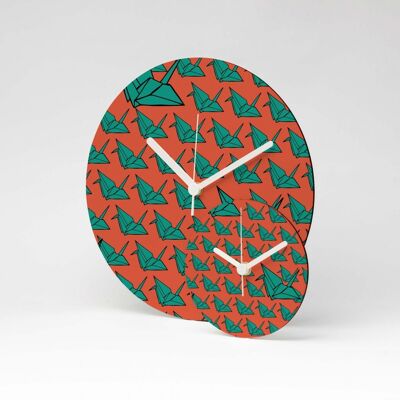 Horloge murale MDF PAPIERFLIEGER ⌀13cm