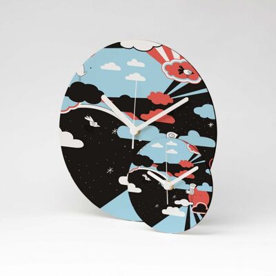 RED BIRD MDF wall clock ⌀13cm