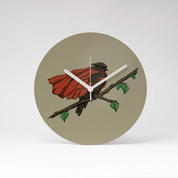 Horloge murale SUPER BIRD MDF ⌀13cm 3