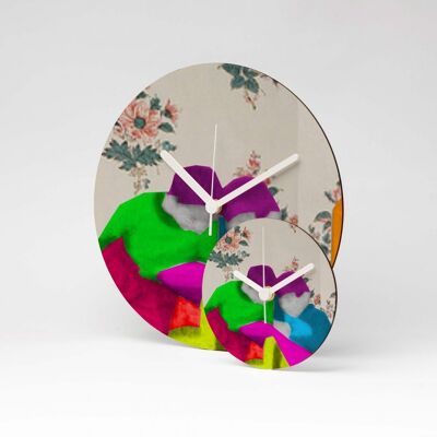 Horloge murale MDF DEUX ENFANTS ⌀13cm