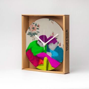 Horloge murale MDF DEUX ENFANTS ⌀13cm 5