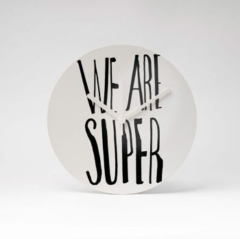 WE ARE SUPER MDF horloge murale ⌀13cm 3