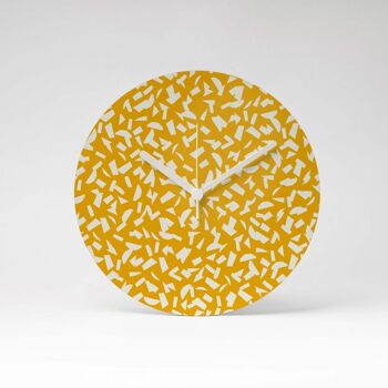 Horloge murale MDF SEMBLANCE JAUNE ⌀13cm 3