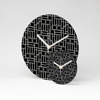 Horloge murale en MDF BAUHAUS NOIR ⌀26cm 1