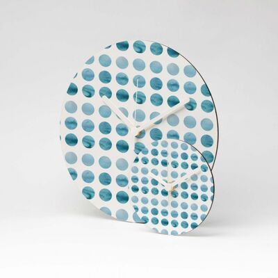 Reloj de pared BLUE SHADES MDF ⌀26cm