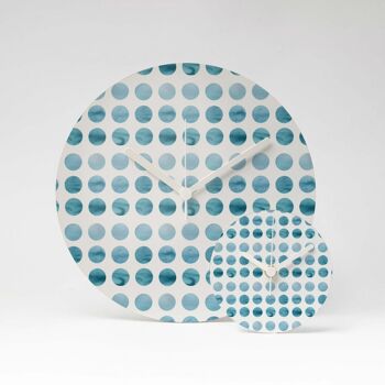 BLUE SHADES Horloge murale en MDF ⌀26cm 4