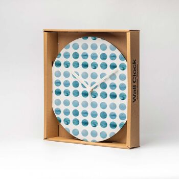 BLUE SHADES Horloge murale en MDF ⌀26cm 5