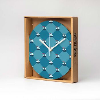 Horloge murale en MDF BOATS ⌀26cm 5