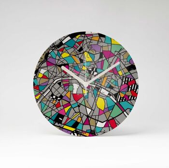 CARTE horloge murale MDF ⌀26cm 3